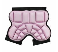rockible Youth Pants Padded Hip Protector Shorts Flexible Segmented Skate Padding EVA Breathable Comfort Adjustable Closure Suitable for Roller Skating Skateboarding Skill Building , Pink , One Size