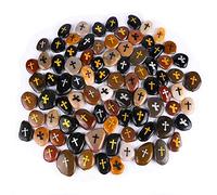 ROCKIMPACT 100PCS CROSS Engraved Inspirational Stones, Sentimental Gifts, Blessing Motivational Treat, Encouragement Message Rock Pebble Keepsake, Wholesale Price, 5-8cm (2"-3") each