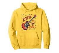 Rockin' 50 Days Of School Guitar Music Fun Pullover Hoodie