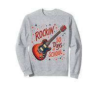 Rockin' 50 Days Of School Guitar Music Fun Sweatshirt