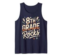 Rockin' 8TH Grade Rocks First Day Choir Teacher Bruh We Back Tank Top
