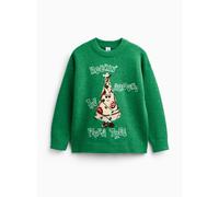 Rockin' Around The Pizza Tree Christmas Jumper 11 years