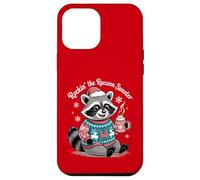 Rockin Christmas Raccoon in Festive Sweater and Cocoa Case for iPhone 12 Pro Max