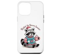 Rockin Christmas Raccoon in Festive Sweater and Cocoa Case for iPhone 12 Pro Max