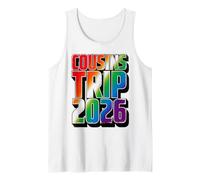 Rockin' Cousins Trip 2026 Cruise Camp Crew Grandma Saurus Tank Top