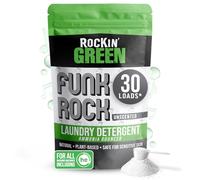 Rockin' Green | Funk Rock Ammonia Bouncer | Natural Laundry Pre-Treatment Powder - Non-Toxic Pre-Wash or Pre-Soaking ideal for Athletic Gear, Pet Bedding, and Other Funky Smelling Laundry (16 oz.)