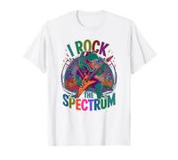 Rockin' I ROCK THE SPECTRUM Autism Teacher Stimming Rockstar T-Shirt