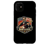 Rockin In The USA President Guitar American Independence Day Case for iPhone 11