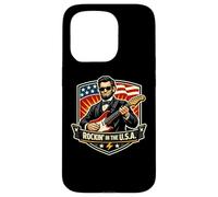Rockin In The USA President Guitar American Independence Day Case for iPhone 15 Pro