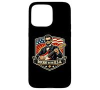 Rockin In The USA President Guitar American Independence Day Case for iPhone 15 Pro Max