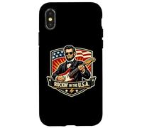 Rockin In The USA President Guitar American Independence Day Case for iPhone X/XS