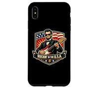 Rockin In The USA President Guitar American Independence Day Case for iPhone XS Max