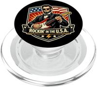 Rockin In The USA President Guitar American Independence Day PopSockets PopGrip for MagSafe
