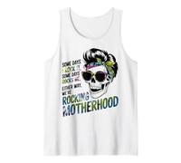 Rockin' Motherhood Skeleton Mom Quote Tank Top