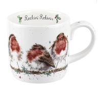Rockin Portmeirion Wrendale Designs Robins 0.3L Christmas Mug