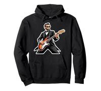 Rockin President Guitar American Independence Day USA Cool Pullover Hoodie