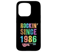 Rockin' Since 1986 Vintage Rockstar 40th Birthday Mom Dad 40 Case for iPhone 15 Pro