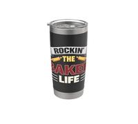 Rockin The Baker Life Funny Baking Baker Stainless Steel Insulated Tumbler