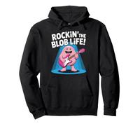 Rockin' The Blob Life - Funny Guitar Design Pullover Hoodie