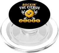 Rockin The Citrus Vibes Lemon Music Summer Fun PopSockets PopGrip for MagSafe