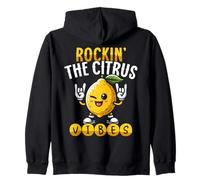 Rockin The Citrus Vibes Lemon Music Summer Fun Zip Hoodie