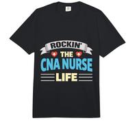 Rockin The CNA Nurse Life Nursing Assistant Comfort Colors Adult Heavyweight T-Shirt