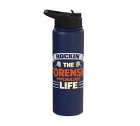 Rockin The Forensic Psychology Life Career Pride Stainless Steel Insulated Water Bottle