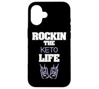 Rockin The Keto Life Low Carb Diet Fitness Case for iPhone 16