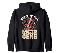 Rockin the MC1R Gene Redhead Ginger Pride Zip Hoodie