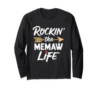 Rockin' The Memaw Life Cute Rocking Cool Long Sleeve T-Shirt