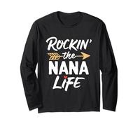 Rockin' The Nana Life Cute Rocking Cool Long Sleeve T-Shirt