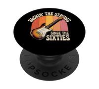 Rockin’ The Strings Since The Sixties 60th Birthday PopSockets Adhesive PopGrip