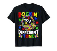 Rockin' to A Different Tune Autism Awareness Day Autistic T-Shirt