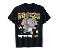 Rockin' to A Different Tune Elephant Autism Awareness Kids T-Shirt