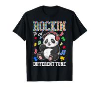 Rockin' to A Different Tune Panda Autism Awareness Day Kids T-Shirt