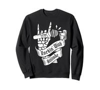 Rockin' With Attitude Rock Band Guitar Music Sweatshirt