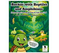 Rockin' with Reptiles and Amphibians: Fun and Easy Coloring Activity For Kids Ages 3-8: Miss Brushcious Premium Coloring Books: Fun Activity with 40+ ... photo (Animal Series Coloring Books)