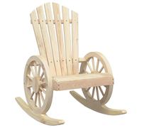 vidaXL Rocking Adirondack Chair Solid Wood Fir
