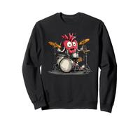Rocking and Beating Heart Costume for Drums Lovers Sweatshirt