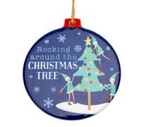 Rocking Around The Christmas Tree Ceramic 5 Pack - Blue
