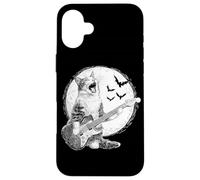 Rocking Cat Funny Kitty Playing Guitar Rocker Guitarist Case for iPhone 16 Plus