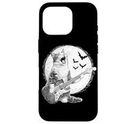 Rocking Cat Funny Kitty Playing Guitar Rocker Guitarist Case for iPhone 16 Pro