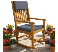 Rocking chair acacia wood 107x54x77cm