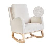 Beliani Rocking Chair Alsta Boucle Off-White