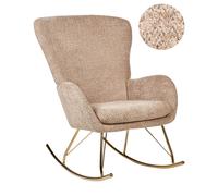 Rocking Chair ANASET Boucle Sand Beige