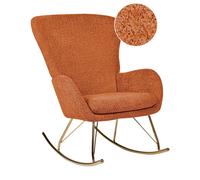 Beliani Rocking Chair Anaset Boucle Orange