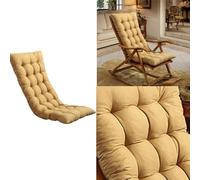 Rocking Chair and Recliner Cushion- Extra Thick Cushion for Ultimate Comfort, Double-Sided Design for Versatile Use, Soft and Durable Fabric (Yellow)