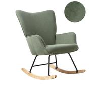 Rocking Chair ARSET Corduroy Dark Green