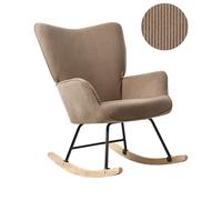 Rocking Chair ARSET Corduroy Taupe