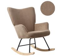Rocking Chair ARSET Corduroy Taupe